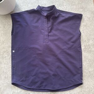 Figs Deep Purple Scrub Top